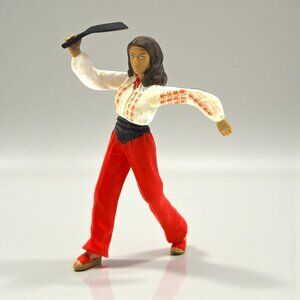 Indiana Jones Marion Ravenwood Collectible Figure Raiders Ark Frying Pan Red Pan
